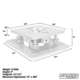 4-Way Mitchell Leveling Camera Mount