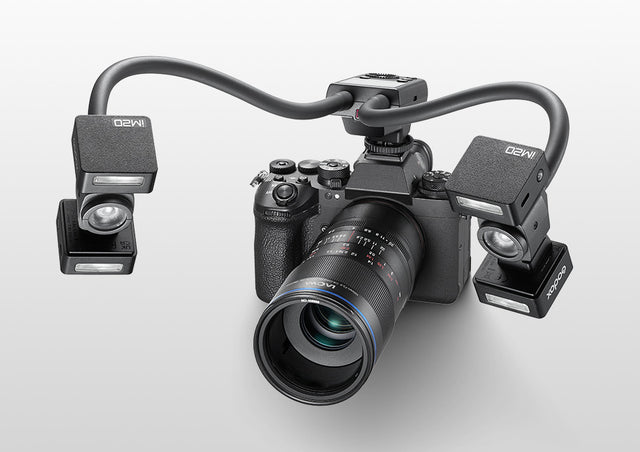 Godox MA2 Flexible Macro Twin Light — on camera