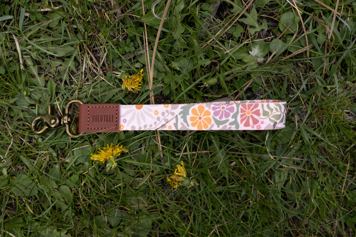 Sunset Floral Wristlet Keychain