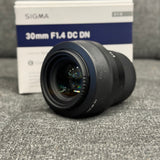 (USED) Sigma 30mm f/1.4 DC DN lens for E Mount