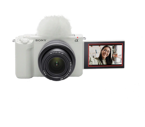 Sony Alpha ZV-E1 (ILCZVE1L-W) Full-frame Interchangeable Lens Mirrorless Vlog Camera with Lens Kit - Image 1