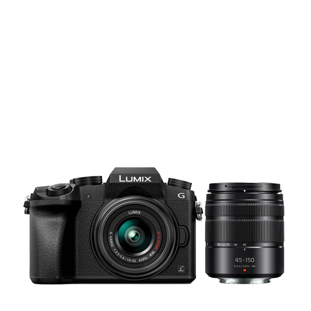 Panasonic LUMIX G7 4K Digital Camera with 14-42mm and 45-150mm Lenses - Image 1