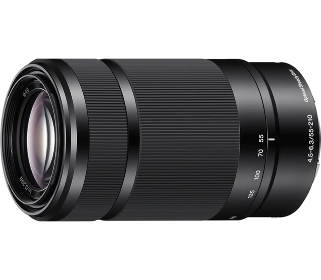Sony E 55–210 mm F4.5-6.3 OSS

APS-C Telephoto Zoom Lens with Optical SteadyShot - Image 1