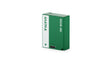 Tilta TNP-W126S 1050mAh camera battery in Forest Green, three-quarter view with the USB-C input port on the front edge