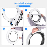 NEEWER NS18 18 Inch Collapsible Softbox Diffuser for Ring Lights