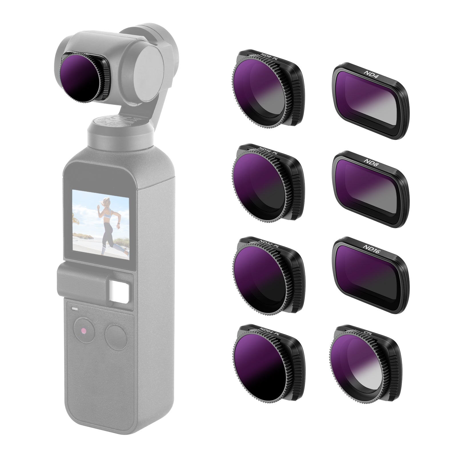 Neewer FL-A11 Magnetic Lens Filter Kit for DJI Osmo Pocket - Thumbnail 2