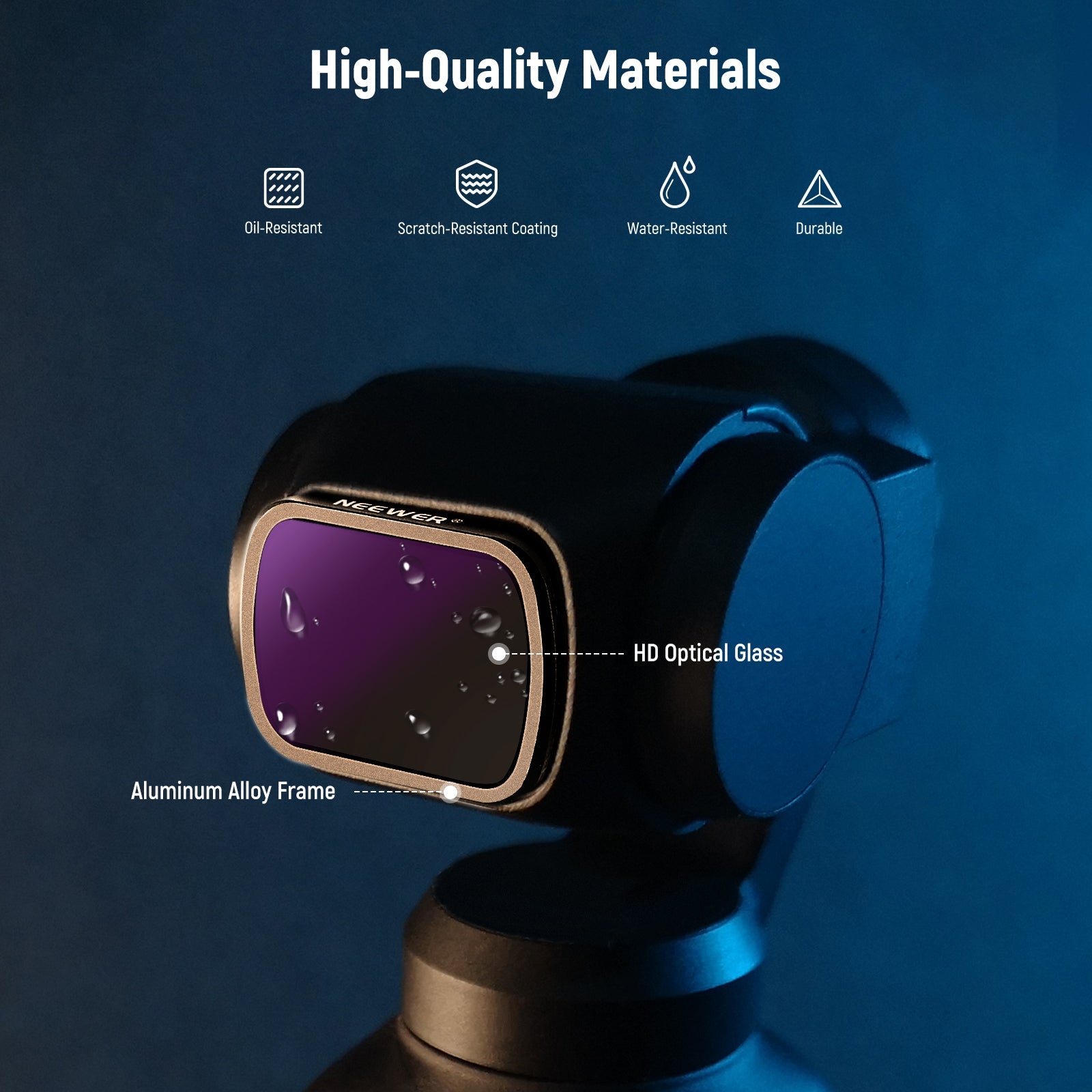 Neewer FL-A11 Magnetic Lens Filter Kit for DJI Osmo Pocket - Thumbnail 5