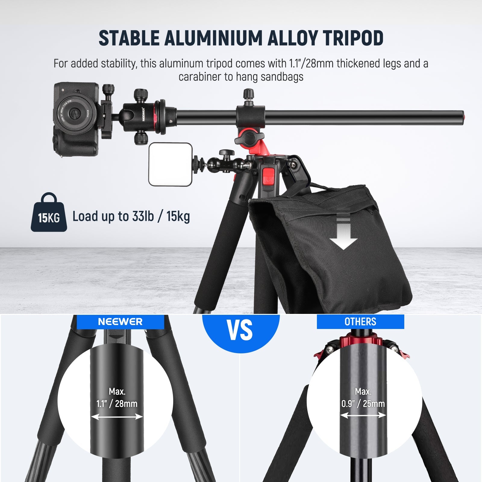 NEEWER N284L+G0 Camera Tripod Monopod – IMPULSE