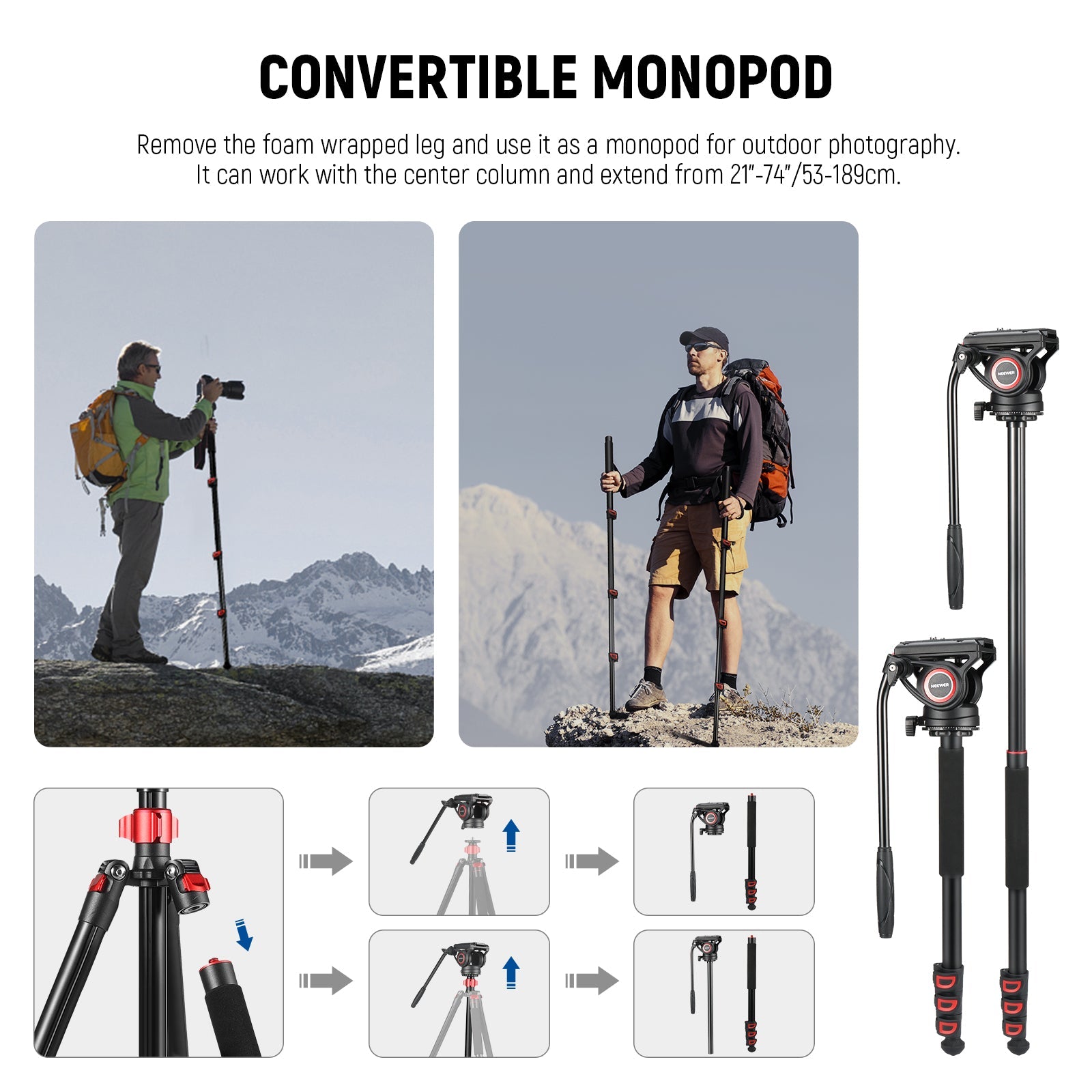 Neewer Video Tripod - Thumbnail 4