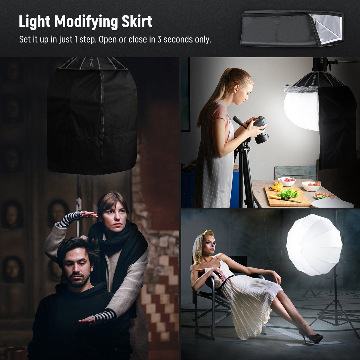 NEEWER NS65L Lantern Softbox One Step Quick Release