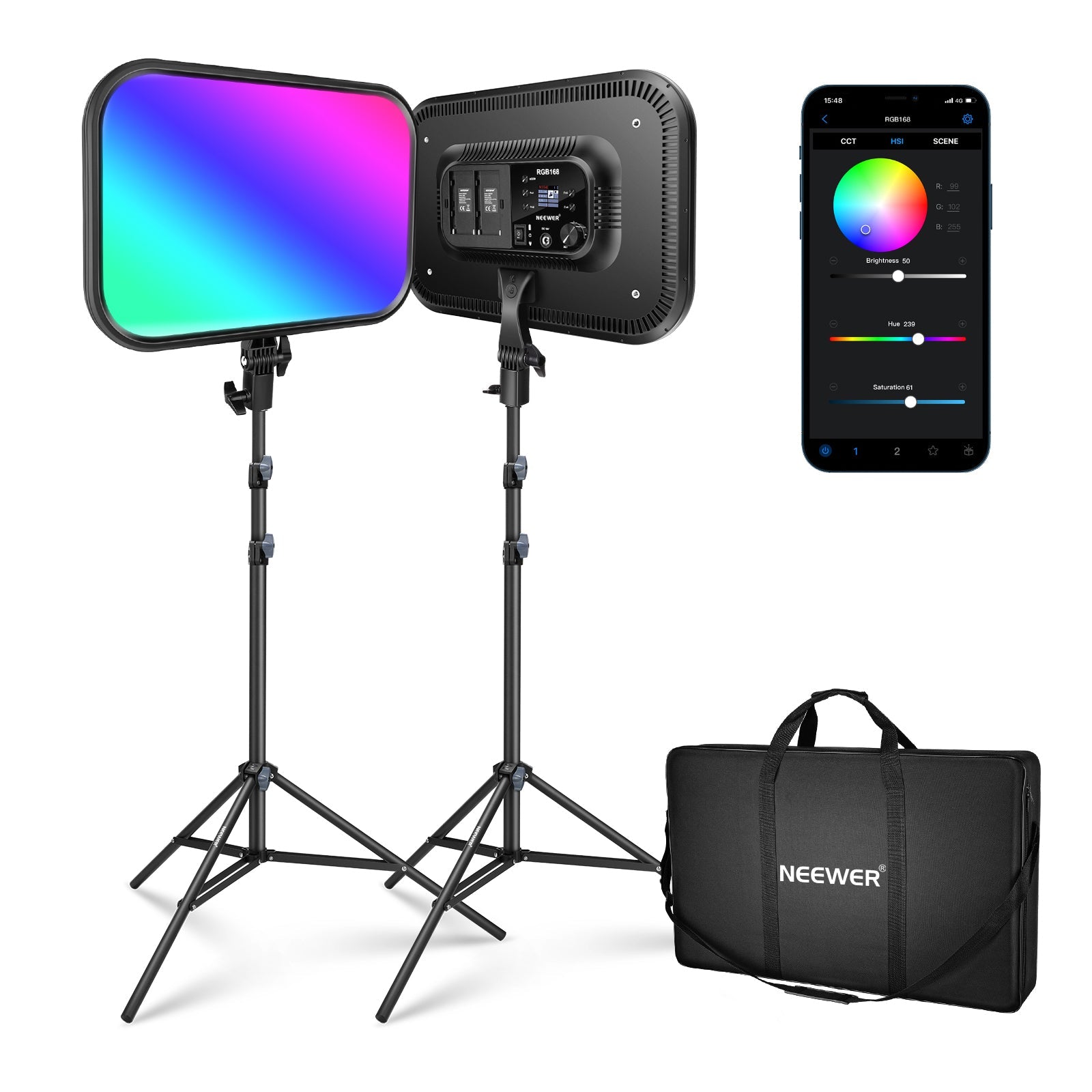 NEEWER 2 Pack RGB168 18.3 Inch | NEEWER | Impulse Camera – IMPULSE