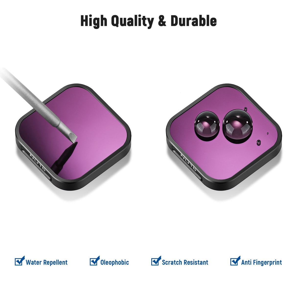 NEEWER 4 Pack Lens Filter Kit For GoPro Hero 12/11/10/9