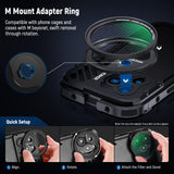 NEEWER 52mm Magnetic Effect Filters for iPhone 14 13 12 Cage with M Lens Mount