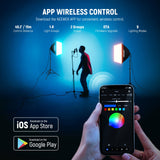 NEEWER NK800 RGB Softbox Lighting Kit with App Control