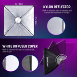 NEEWER NK800 RGB Softbox Lighting Kit with App Control