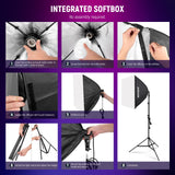 NEEWER NK800 RGB Softbox Lighting Kit with App Control