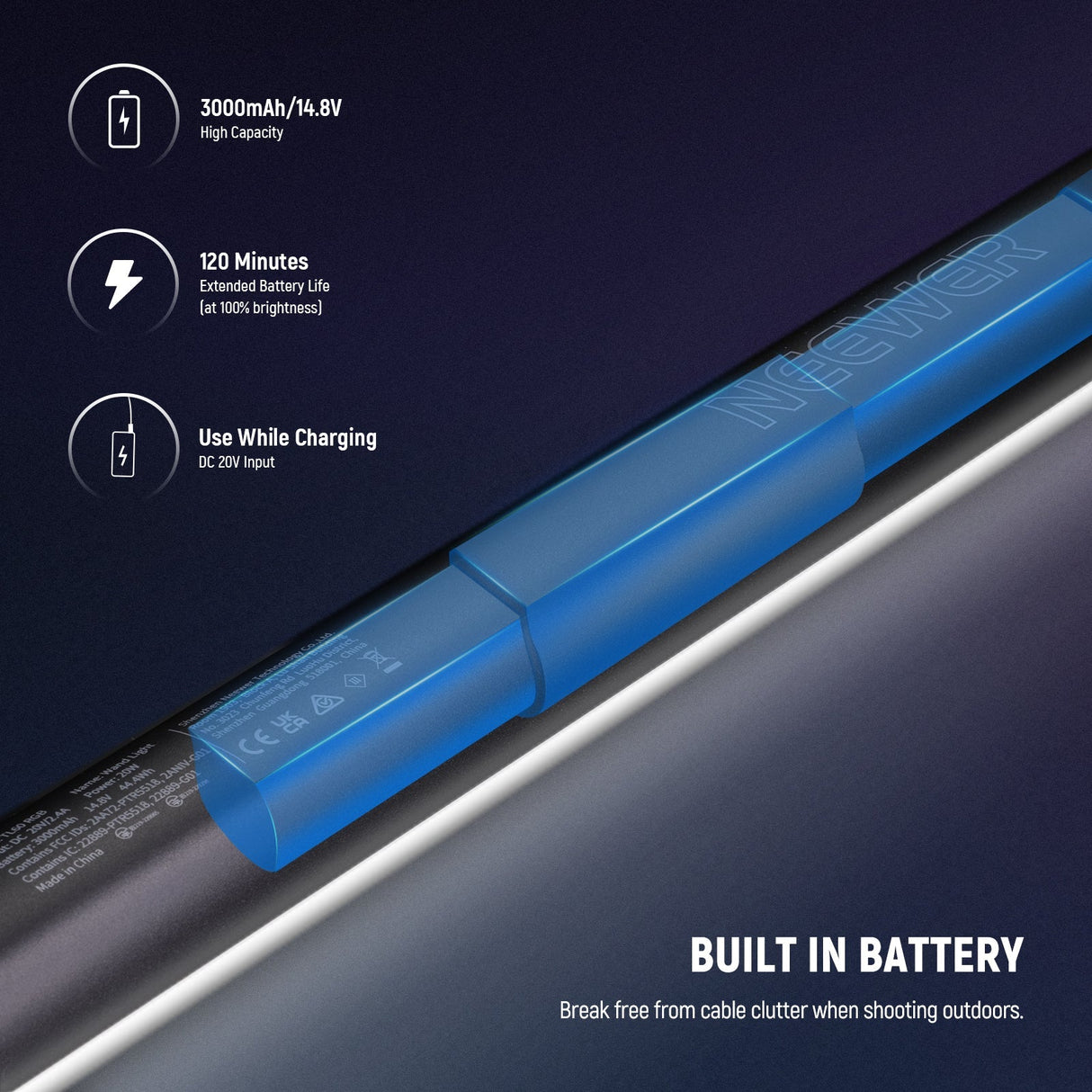 NEEWER TL60 RGB Tube Light Stick