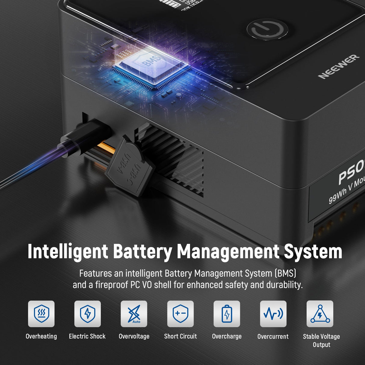 NEEWER PS099E Mini 6800mAh 14.5V 99Wh V Mount Battery