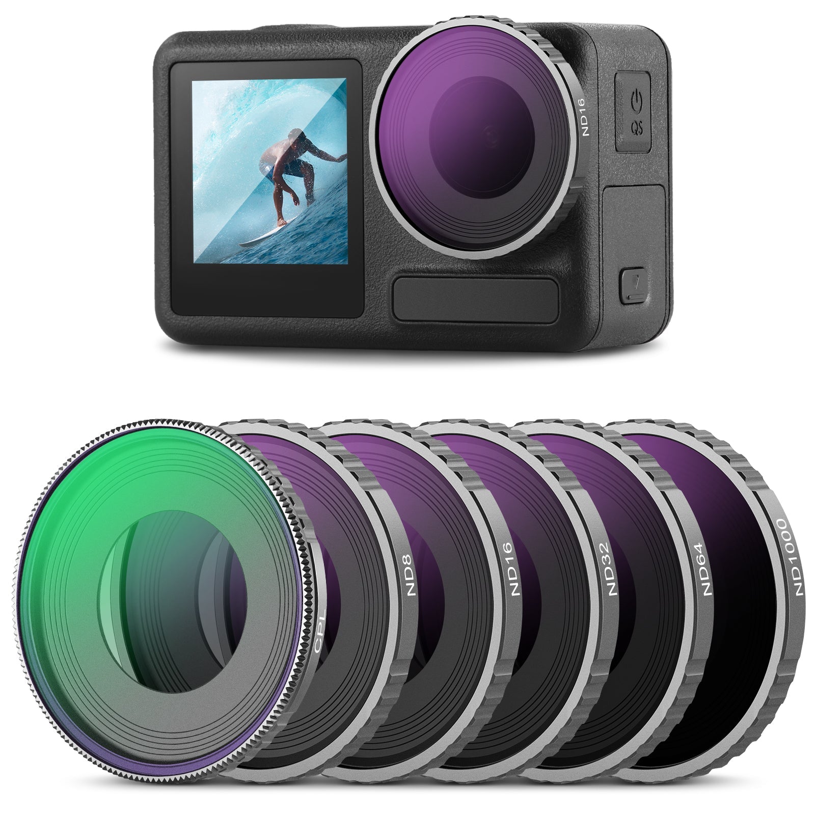 NEEWER 6 Pack ND Filter Set For DJI Osmo Action 4 – IMPULSE