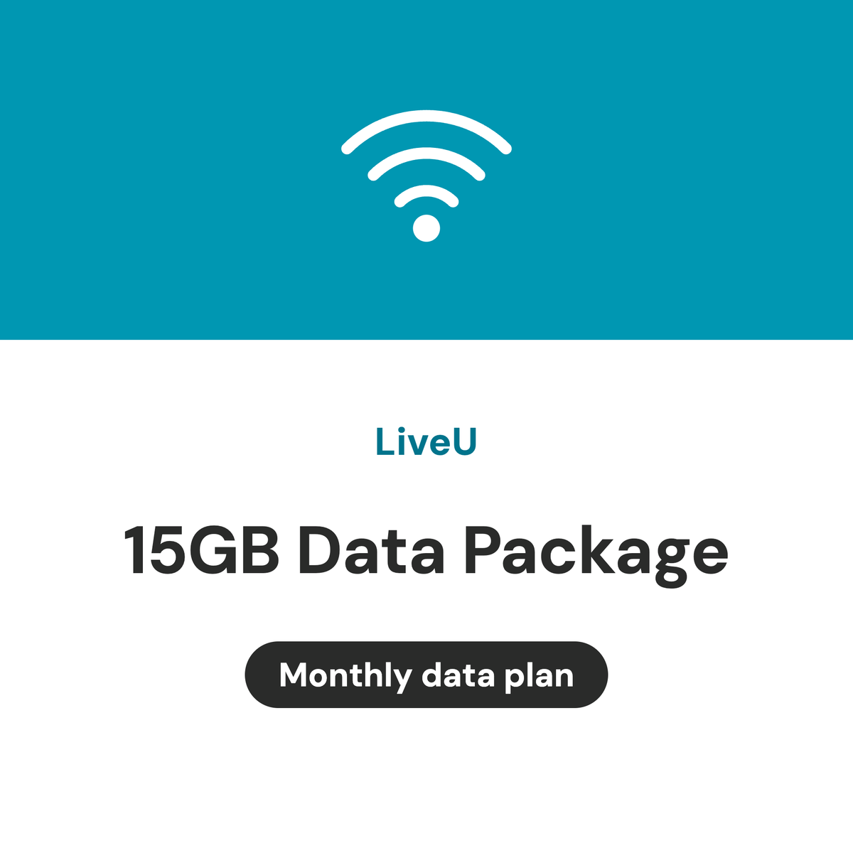 LiveU 15GB data package per month