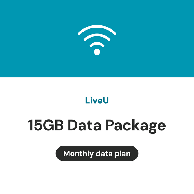 LiveU 15GB data package per month