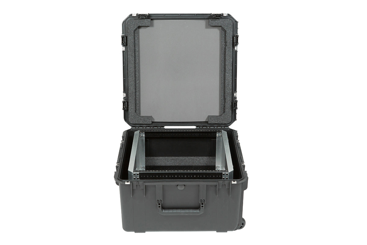 SKB iSeries Case with Removable 10U Shallow Rack Cage, TSA Locks, Wheels