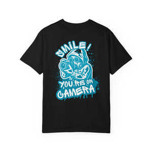 Impulse T-Shirt — "Smile! You’re On Camera" (Supporting Stolen Goods)