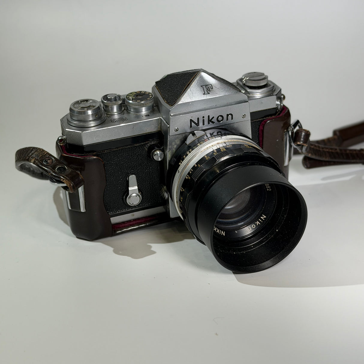 (USED) Nikon F Eye Level Prism SLR Camera with Nikkor SC 50mm f/1.4 Lens