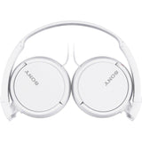 Sony MDR-ZX110AP On-Ear Headphones with Microphone (White)