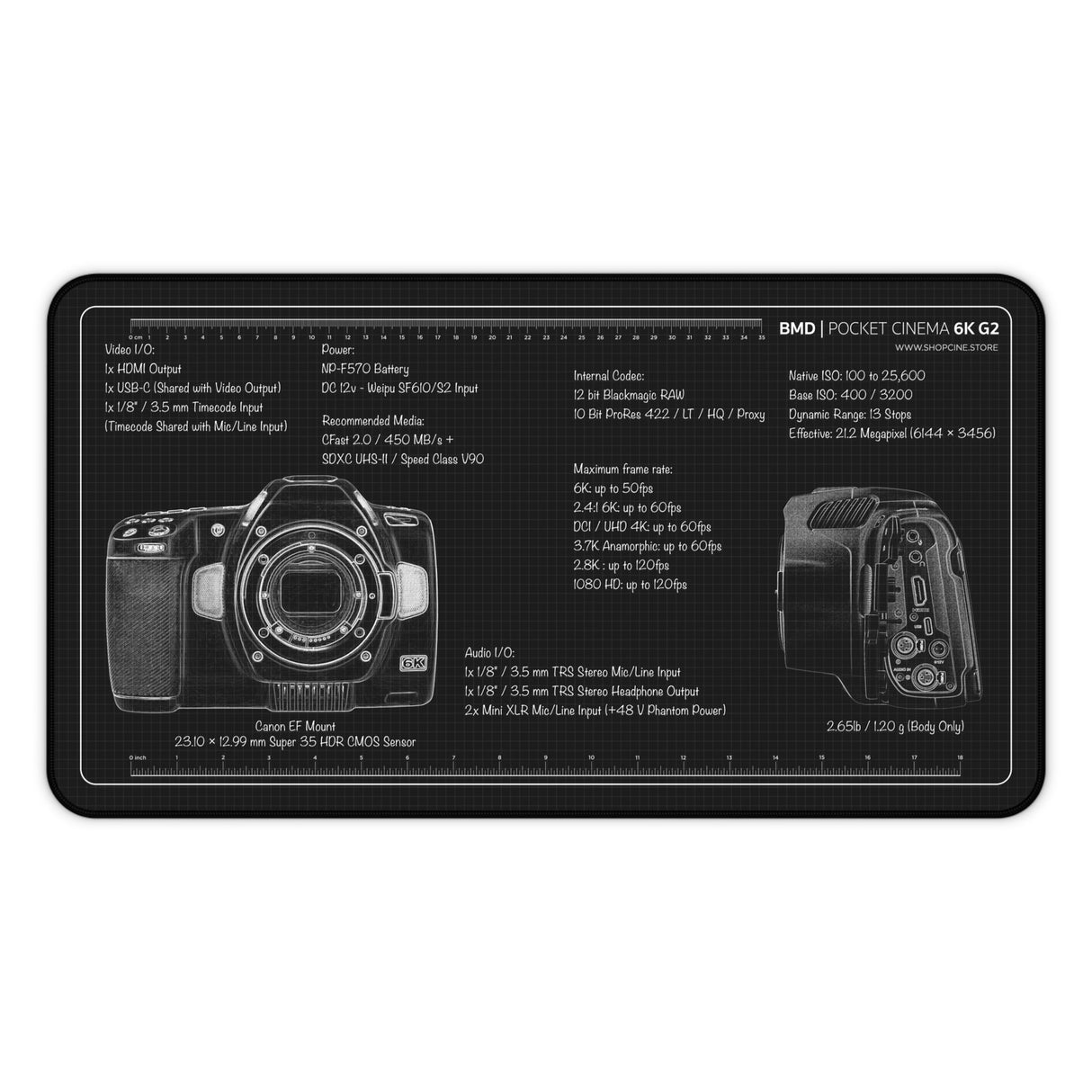 Pocket Cinema 6K G2 | Blackout Camera Mat