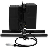 Core SWX Dual Gold Mount Battery Plate with 15mm LWS Rod Clamp for RED DSMC2 Cameras