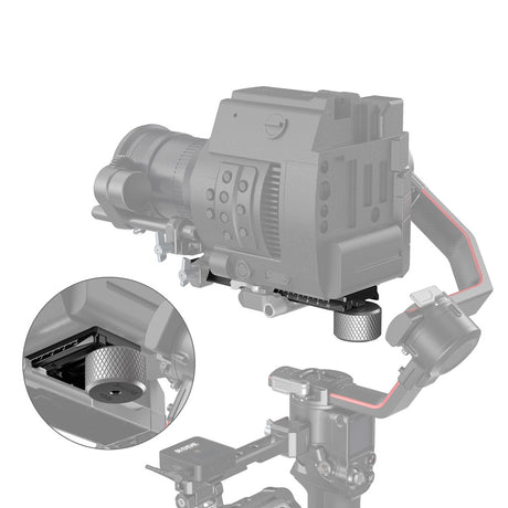 SmallRig Extended Quick Release Plate for DJI RS / RS 2 / RS 3 / RS 3 Pro / RS 4 / RS 4 Pro / RS 5 (Compatible with Manfrotto Specifications) 3031B