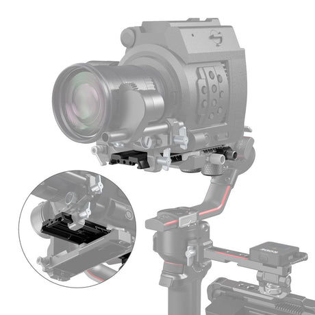 SmallRig Extended Quick Release Plate for DJI RS / RS 2 / RS 3 / RS 3 Pro / RS 4 / RS 4 Pro / RS 5 (Compatible with Manfrotto Specifications) 3031B
