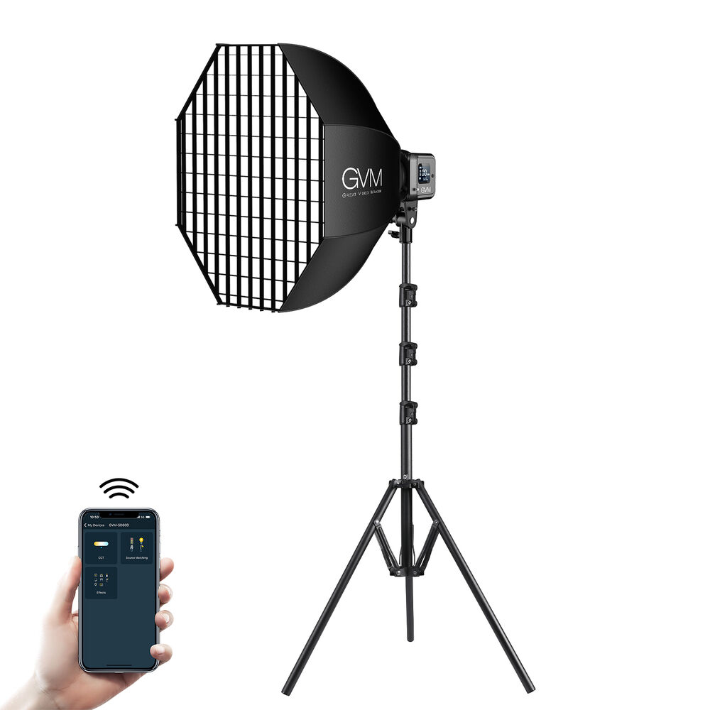 GVM SD80D Bi-Color LED Monolight Kit w/ Softbox