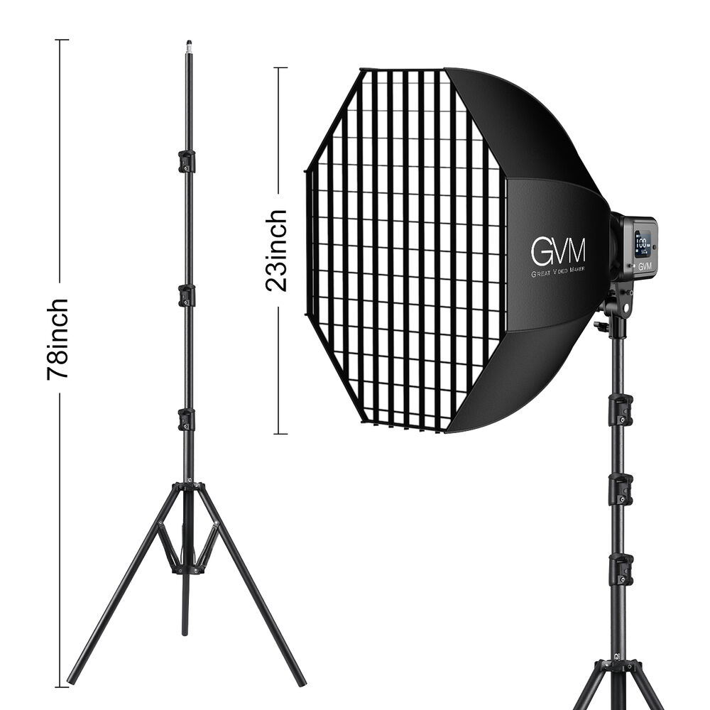GVM SD80D Bi-Color LED Monolight Kit w/ Softbox
