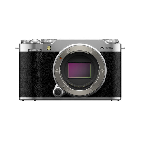 Fujifilm X-M5 Mirrorless Camera, Silver, body only - front