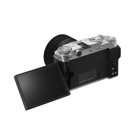 Fujifilm X-M5 Silver body - vari-angle LCD tilted up
