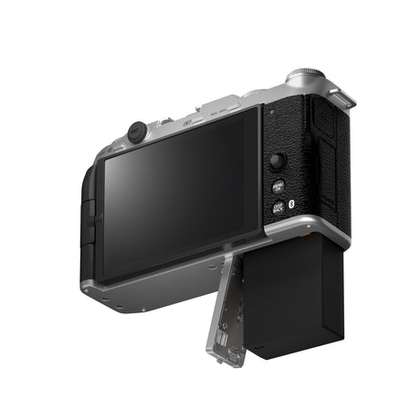 Fujifilm X-M5 Silver body - battery compartment