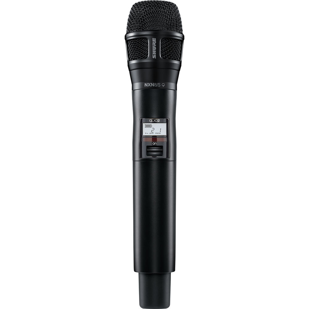 Shure QLXD2/N8S Digital Handheld Wireless Microphone Transmitter with Nexadyne 8/S Supercardioid Capsule (H50: 534 to 598 MHz)