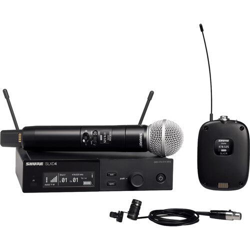 Shure SLXD124/85M Digital Wireless Combo Microphone System (J52: 558 to 602 and 614 to 616 MHz)