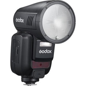 Godox V100 Flash for Sony with magnetic front ring