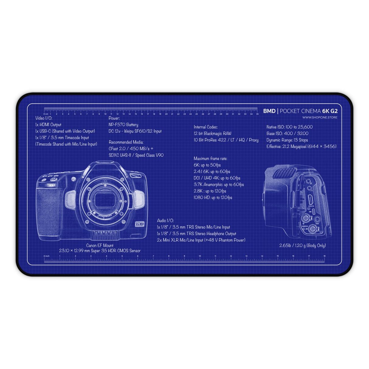 Pocket Cinema 6K G2 | Blueprint Camera Mat