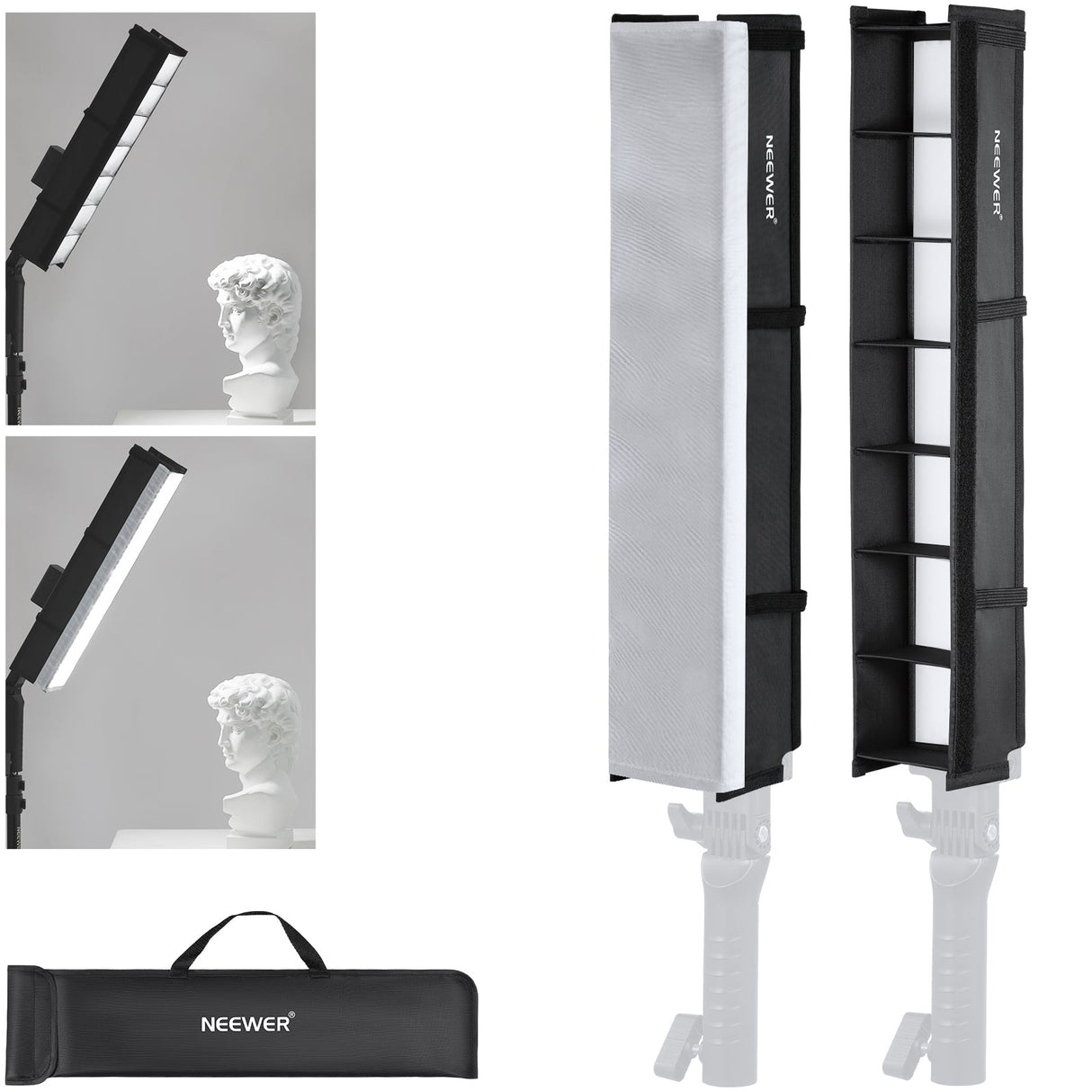 NEEWER NS2S Tube Light Grid Softbox Diffuser for BH20B