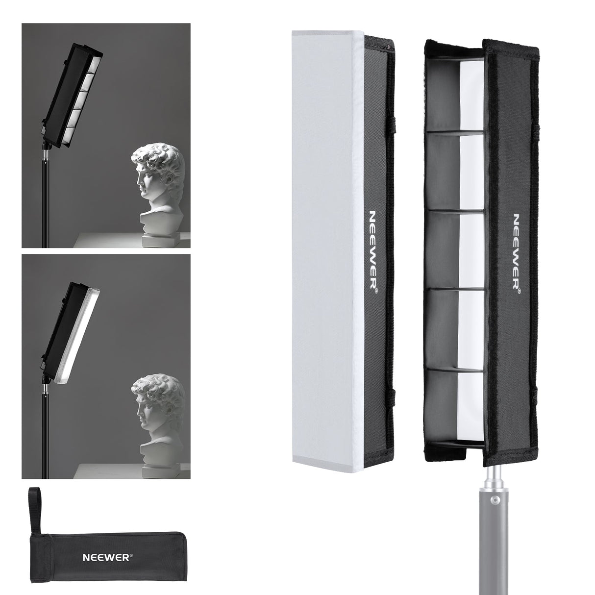 NEEWER NS7S Tube Light Grid Softbox Diffuser for RGB1