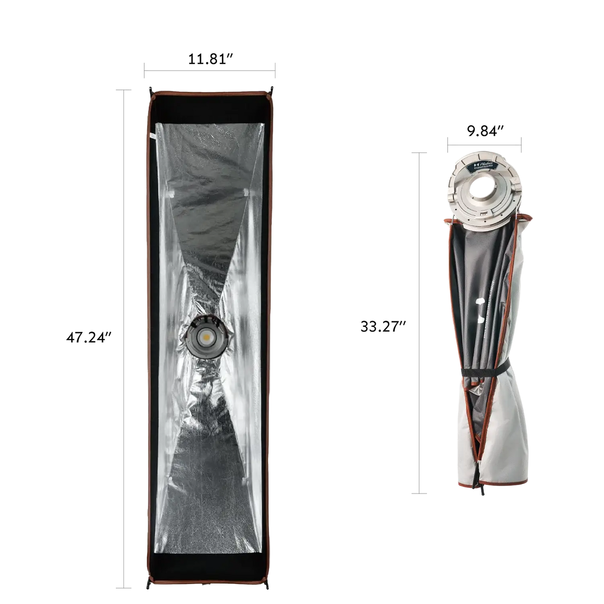 Harlowe Quick Release Softbox 1x4ft (30x120) with Interchangeable Bowens and Max Mounts