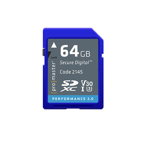 ProMaster SDXC 64GB Performance 2.0 UHS-I Memory Card