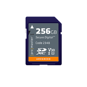 ProMaster SDXC 256GB Advanced UHS-I V30 Memory Card