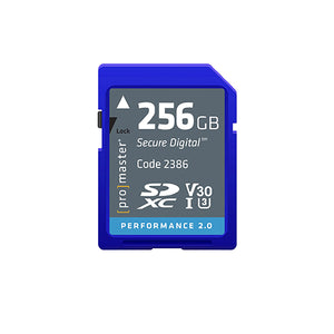 ProMaster SDXC 256GB Performance 2.0 UHS-I Memory Card