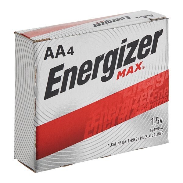 Energizer MAX AA alkaline batteries, 4-pack