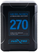 Indipro 2x Micro-Series 270Wh V-Mount Li-Ion Batteries and Dual V-Mount Battery Charger Kit